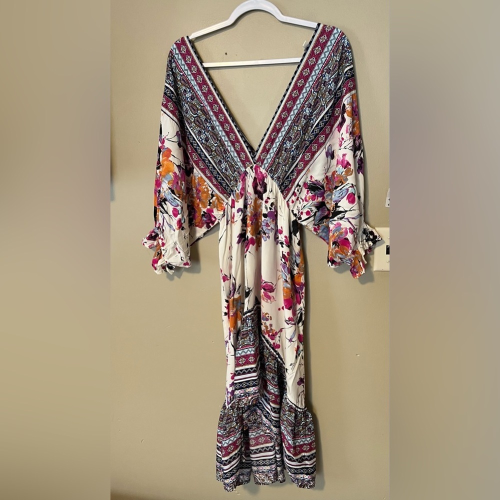 Umgee Floral High Low Dress - Picture 2 of 5
